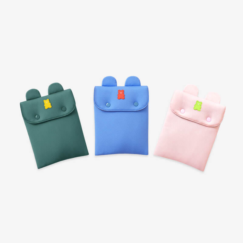 กระเป๋าเก็บความเย็นสำหรับสัตว์เลี้ยง PUPPY GALLERY Jelly Bear Ice Pouch สีเขียว